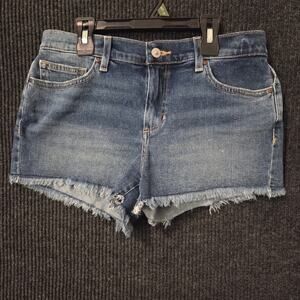 Joes Jeans Womens Denim Cutoff Shorts Blue Raw Hem High Rise Size 28 / 30 Waist